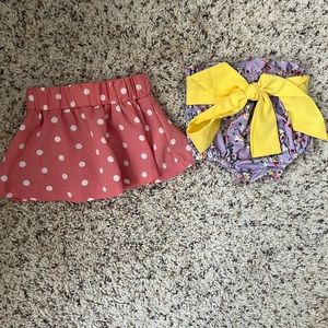 Bailey blossom boutique baby bottoms. 0-3 months. Never worn.